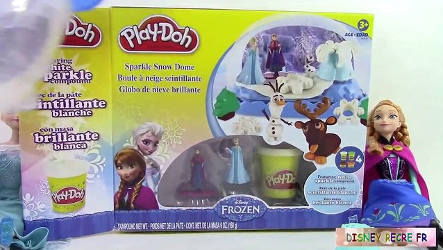 Pâte à modeler Play Doh Reine des neiges Frozen Boule à neige scintillante ♥ Sparkle snow dome