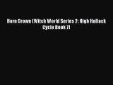 Horn Crown (Witch World Series 2: High Hallack Cycle Book 7) [PDF] Full Ebook