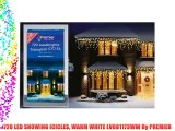 720 LED SNOWING ICICLES WARM WHITE LV081173WW By PREMIER