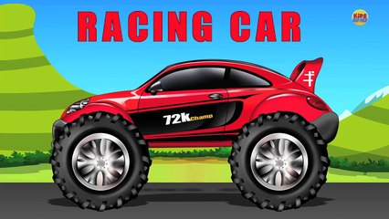 Street Vehicles Monster Truck | Learn Vehicles | Kids Video