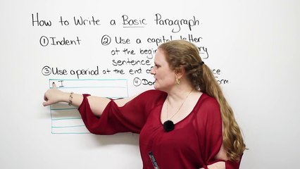 How to write a basic paragraph - 720P HD-engvid-Ronnie