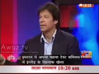 Imran Khan Answering Indian Students Questions in Indian TV Show