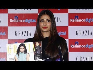 Athiya Shetty Goes Hot @ The Cover Launch Of Grazia Magazine