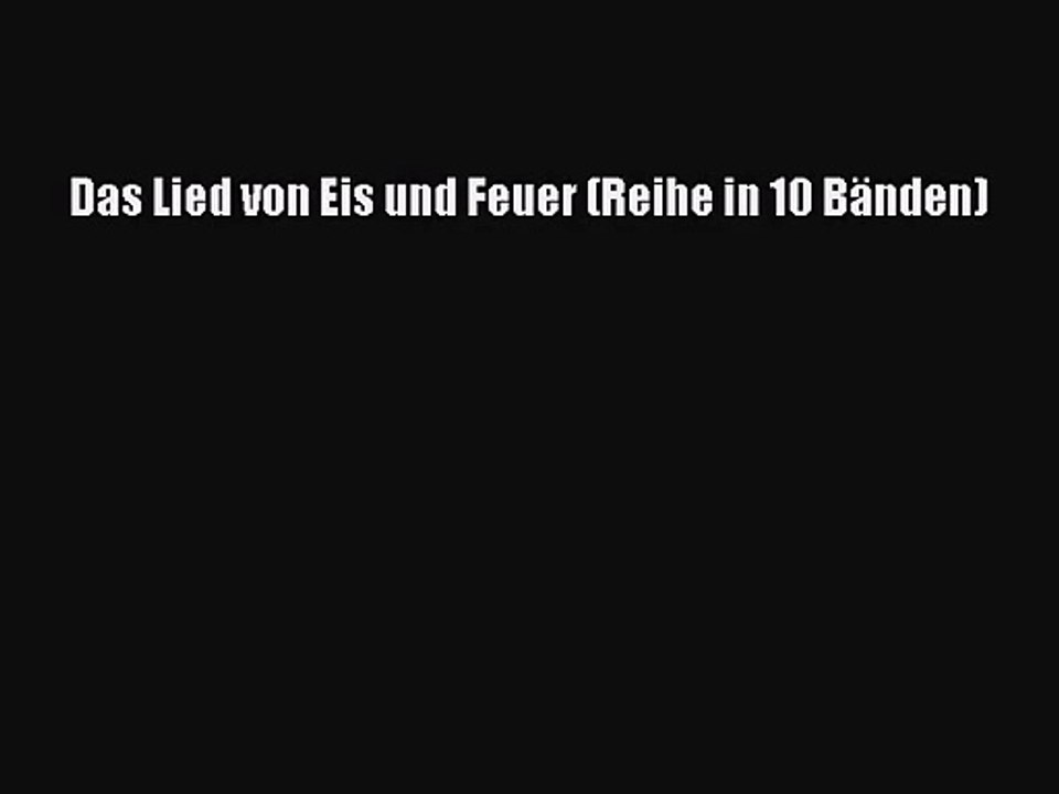 Das Lied von Eis und Feuer (Reihe in 10 Bänden) PDF Ebook Download Free Deutsch