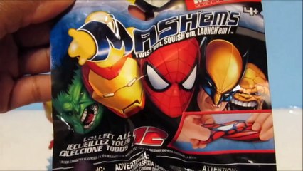 MARVEL - Mashems Series 1 - Iron Man, Hulk, Spiderman, Thing & More