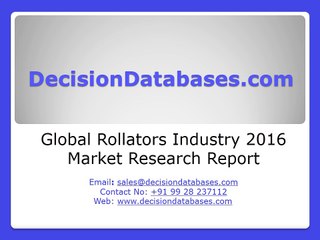 Global Rollators Industry 2016 Market Research Report