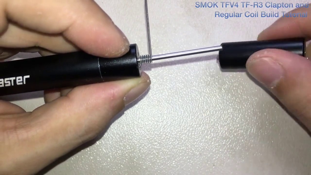 Clapton and Regular Coil Build Tutorial on the SMOK TFV4 TF-R3 (1)