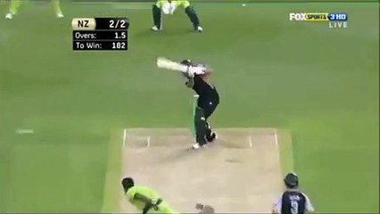 shahid afridi wicket vs new zeland 2016 1st t20