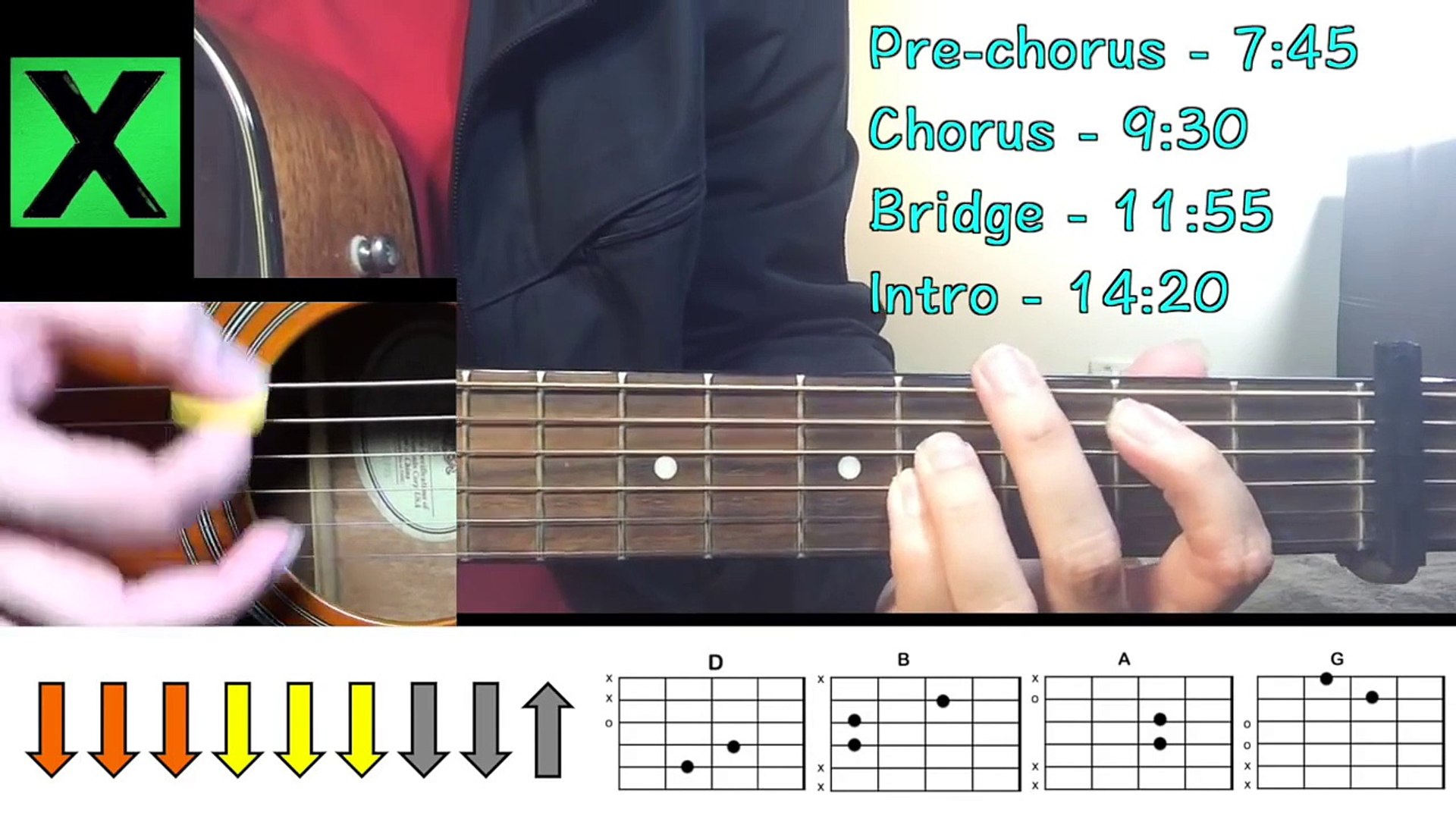 Ed Sheeran - Photograph - Guitar Tutorial (Intro Rhythm) & Chords Lesson -  video Dailymotion