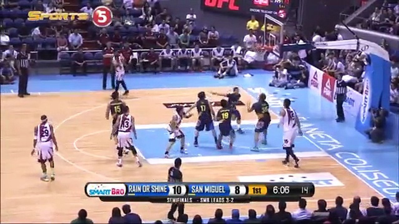 San Miguel vs Rain or Shine - Q1 - PBA Semis Game 6 Philippine Cup 2015-2016