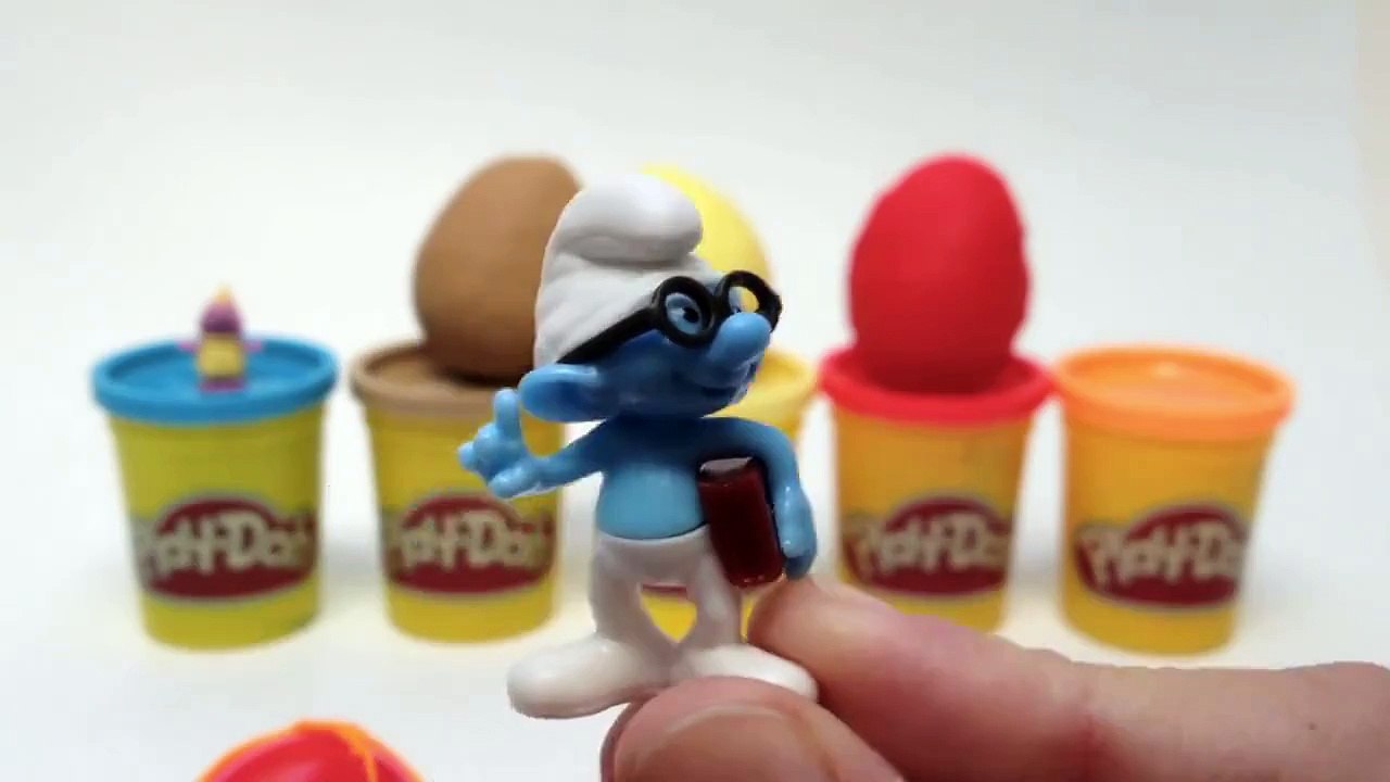 Play Doh Surprise Eggs Peppa Pig Minnie Mouse Dora The Explorer The Smurfs 2