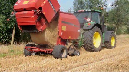 John Deere 6190R & Case IH RBX 452 Jurgen Baeke Willems stro persen