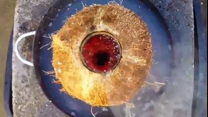 Eritilmiş Bakır Hindistan Cevizinin İçine Dökülürse..