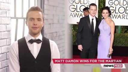 Matt Damon Delivers Heartfelt Speech At 2016 Golden Globes