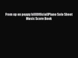 PDF Download From up on poppy hill[Official]Piano Solo Sheet Music Score Book Read Full Ebook