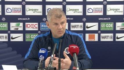 La conférence de presse avant SMCaen - Marseille