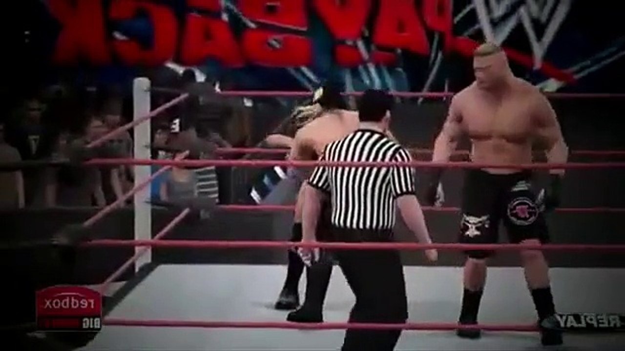 WWE 2K16 BROCK LESNAR VS THE ROCK TRIPLE MATCH 99