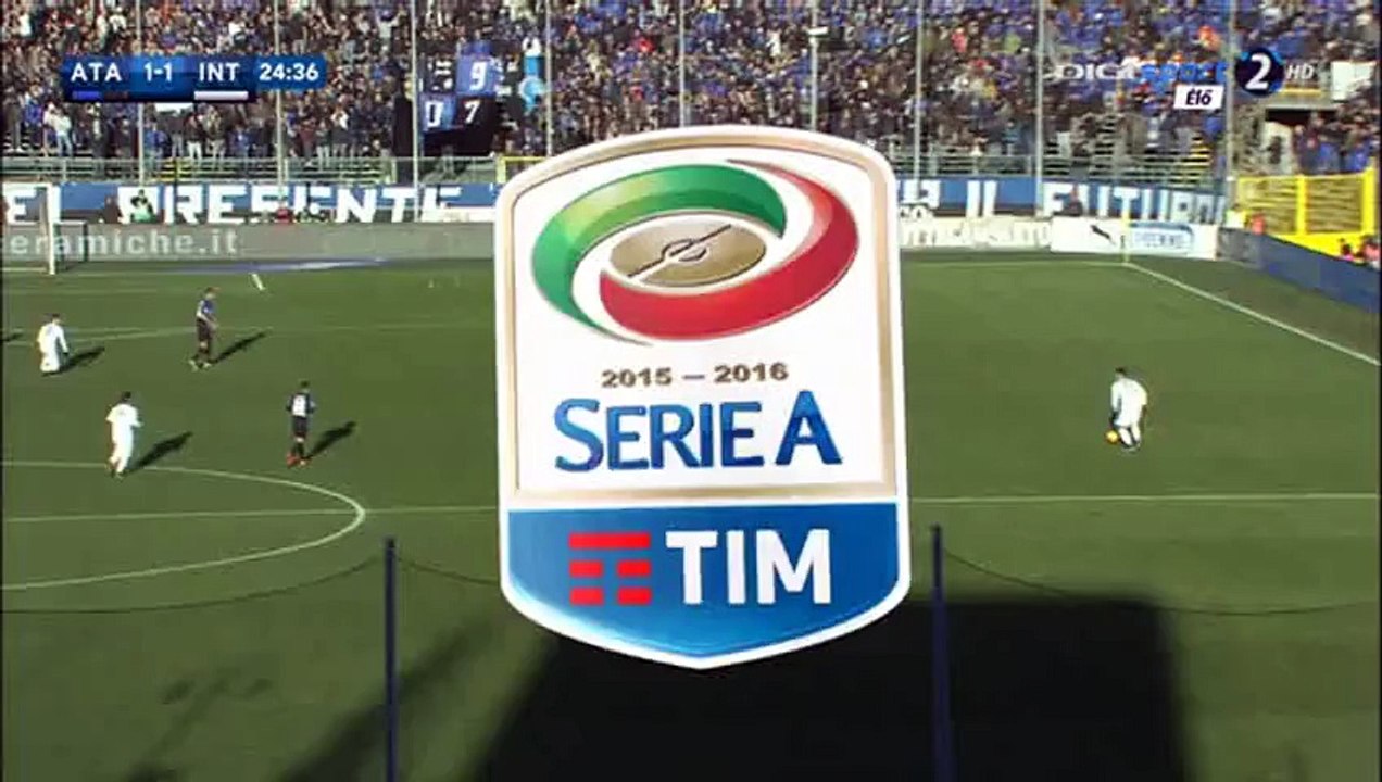 (Own goal) Toloi R. HD - Atalanta 1-1 Inter - 16-01-2016