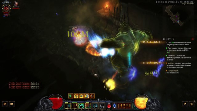 Diablo 3 Donjon d'ensemble Barbare Roi Immortel 2.4