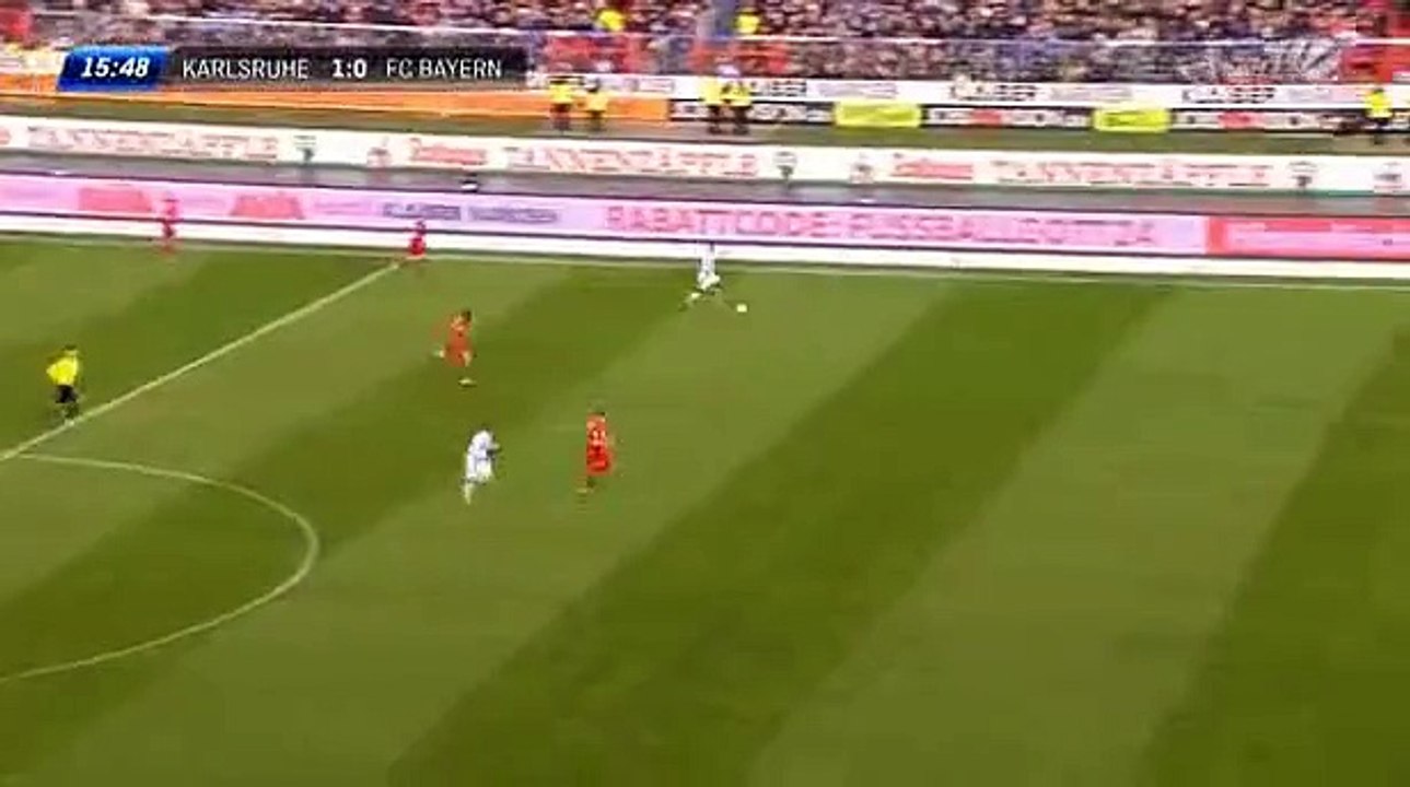 Boubacar Barry Goal - Karlsruher 1 - 0t Bayern Munich -  Club Friendly - 16-01-2016