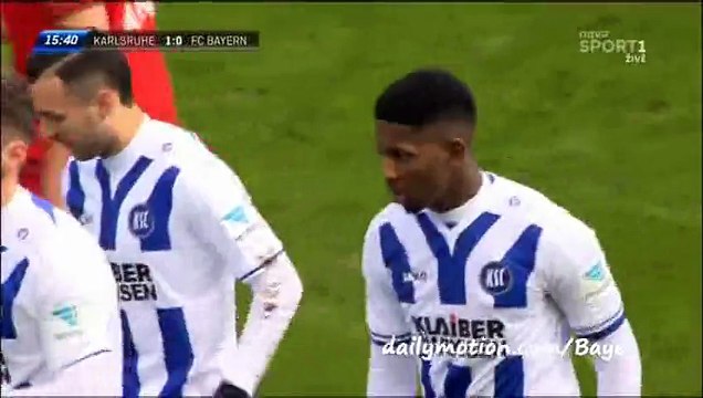 Barry B. Goal HD - Karlsruher 1-0 Bayern Munich - 16-01-2016