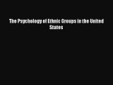 [PDF Download] The Psychology of Ethnic Groups in the United States [PDF] Full Ebook