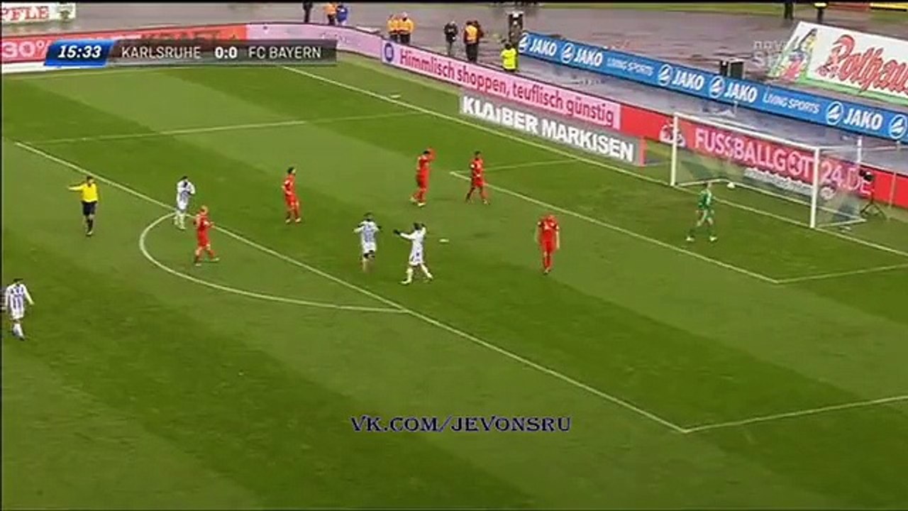 Boubacar Barry  GOAL | Karlsruher 1 -  0 Bayern Munich