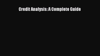 Download Credit Analysis: A Complete Guide Ebook Free