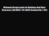 [PDF Download] Minimum Design Loads for Buildings And Other Structures: SEI/ASCE 7-05 (ASCE