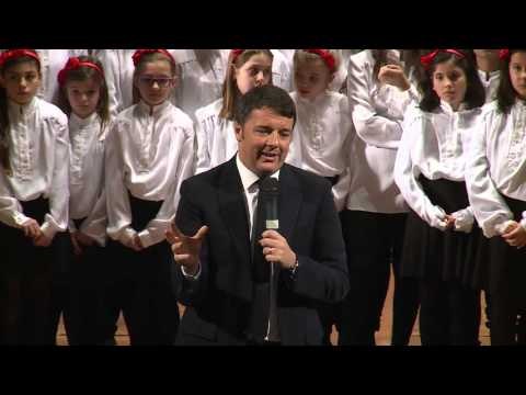 Caserta - Intervento di Renzi alla Reggia (16.01.16)