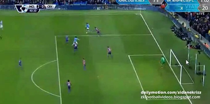 Sergio Agüero 2_0 _ Manchester City v. Crystal Palace 16.01.2016 HD