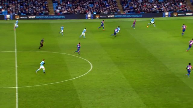 Kun Aguero Goal - Manchester City 2-0 Crystal Palace ~