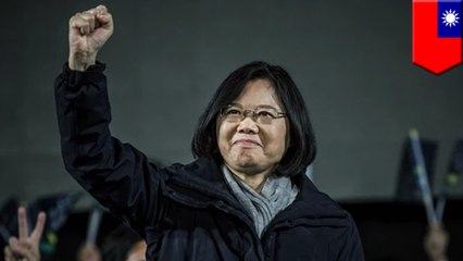 Taiwan democratically elects its first female president Tsai Ing-wen in a landslide victory