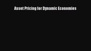 Read Asset Pricing for Dynamic Economies Ebook Free