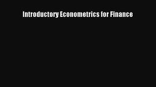 Read Introductory Econometrics for Finance Ebook Online