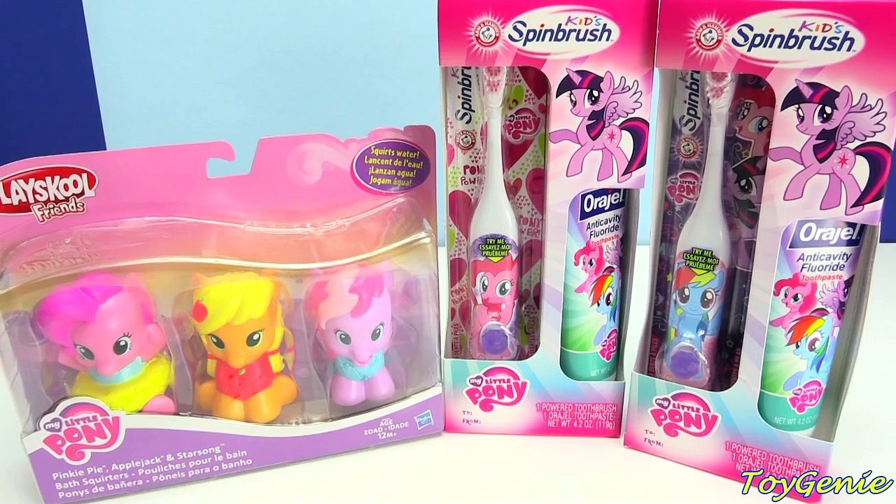 Mon Petit Poney se Brosser les Dents avec Pinkie Pie, Starsong, et Calvados