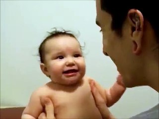 Daddy and His Scary Laugh hahahahah funy kid video
