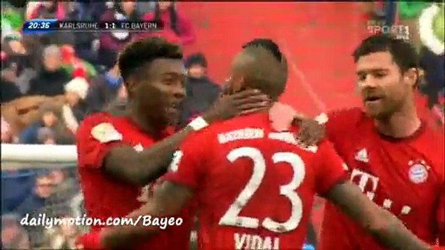 All Goals HD - Karlsruher 2-1 Bayern Munich - 16-01-2016