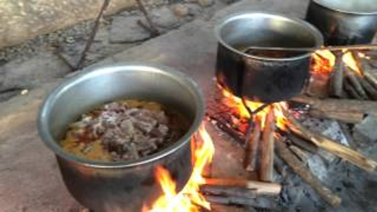 Indian Street Food - Mutton and Chicken Biryani Prepared for 500 People - Food in India