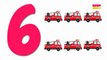 Fire Trucks Numbers | Learn numbers from 1 to 6 | Number Song
