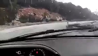 جولة في عين دراهم أثناء تساقط الثلوج اليوم