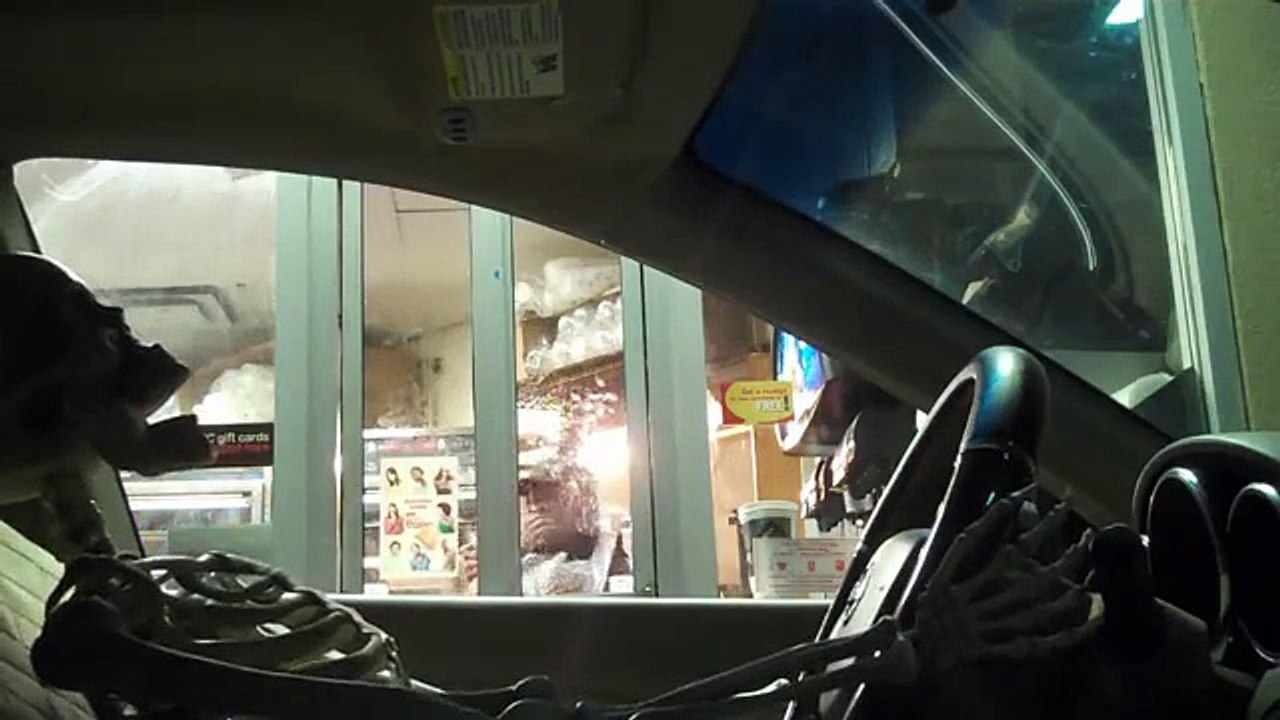 Drive Thru Skeleton Driver Prank