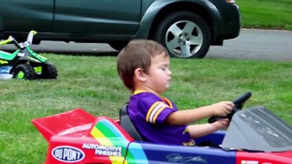 Babies Funny Video Playing With Toddlers And Power Wheels