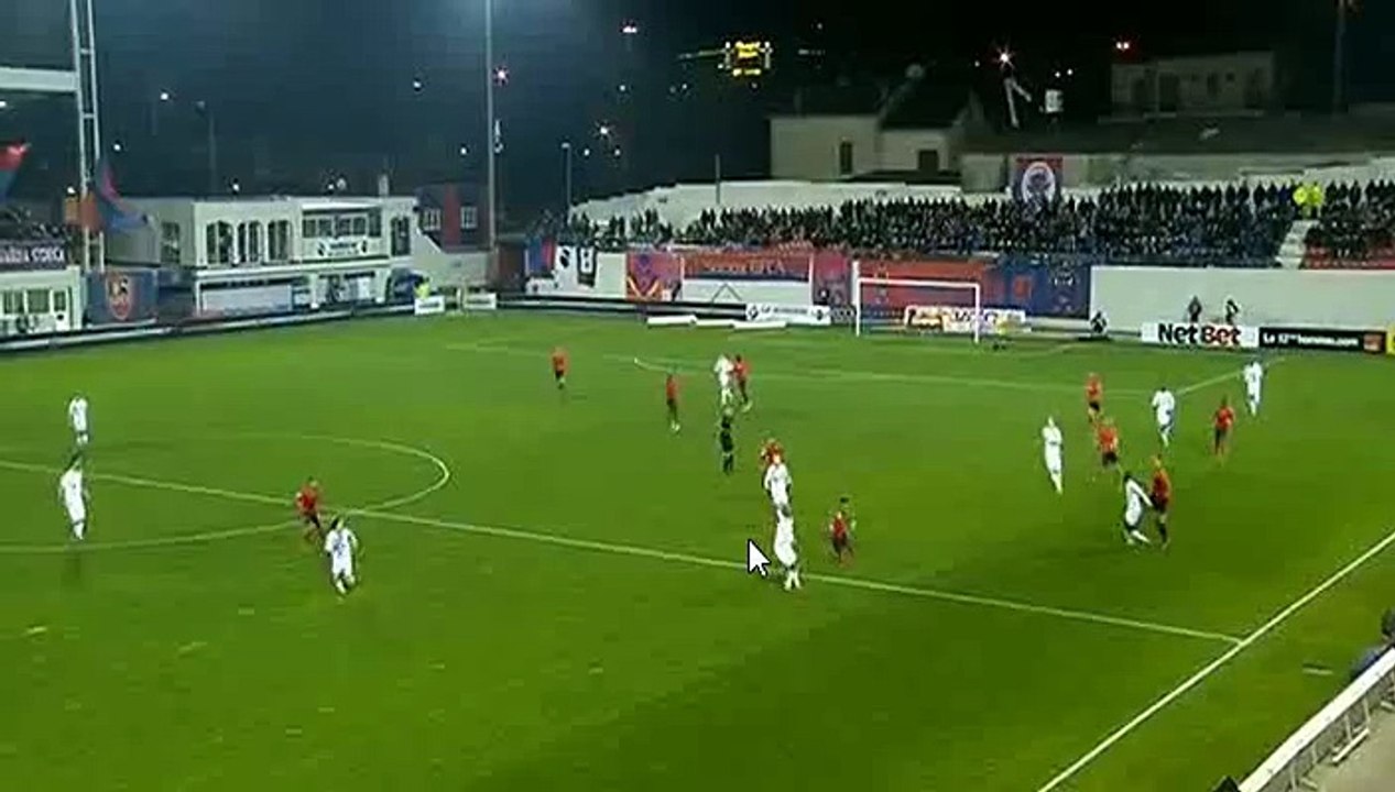 Khalid Boutaib Goal - GFC Ajaccio 1 - 0 Reims - 16-01-2016
