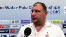 Interviews after Serbia won by 10:5 against Slovakia – Men Ranking Round, Belgrade 2016 European Championships