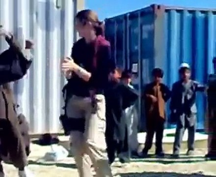 English Blond Girl Dancing with Pathan Boys on Pushto Music