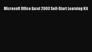 [PDF Download] Microsoft Office Excel 2003 Self-Start Learning Kit [PDF] Full Ebook