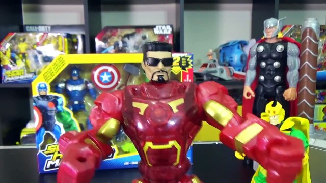 Hulk Vs Optimus Prime Marvel Super Hero Mashers Toys Surprise Eggs Ovos Surpresas. Em Port