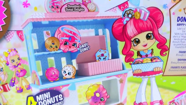 Shoppies Doll Donatinas Donut Delights Playset Season 4 Exclusives + Mini Shopkins Toy Vi