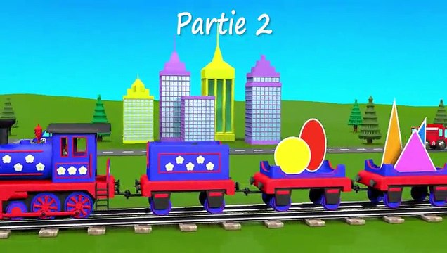 Dessins animés éducatifs. Apprenez les formes géométriques avec le train Tchou-Tchou - 2 ! Fun Fan FUN Videos